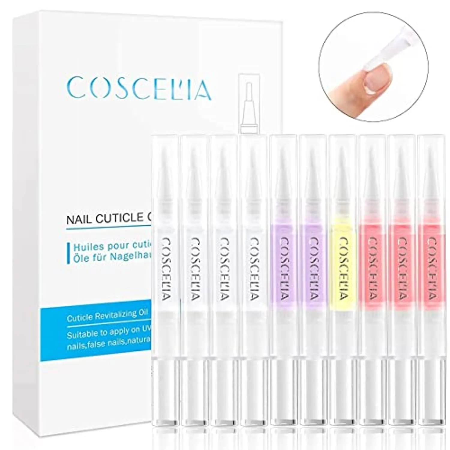 20pcs Gel Nail Polish Kit with U V Light Starter Kit 10pcs Cuticle Oil Pen