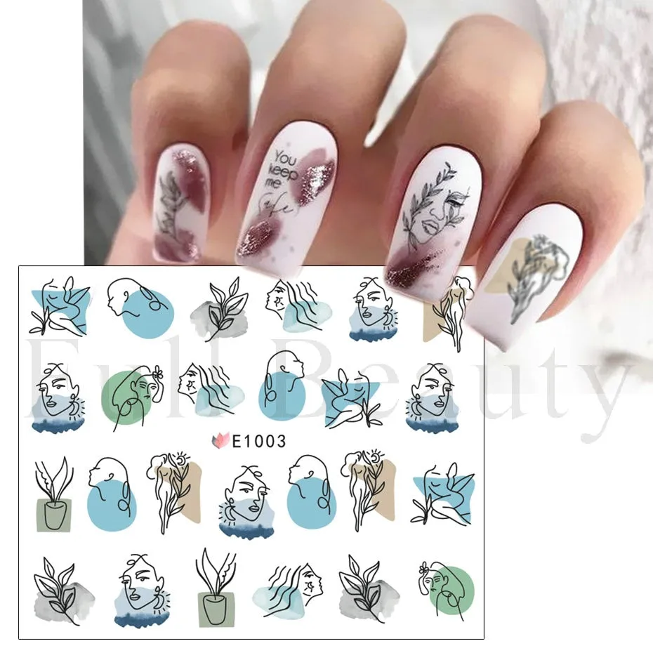 5D Carved, Embossed Halloween Nails Decals