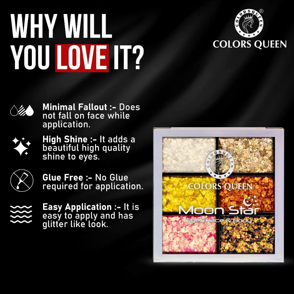 Colors Queen Moon Star Glitter Eyeshadow