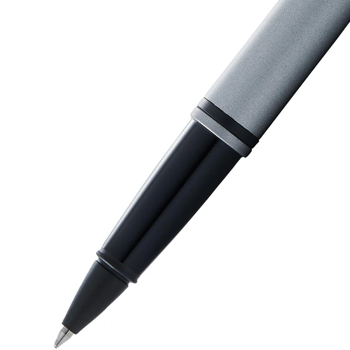 Cross Rollerball Pen - Calais Matte Grey and Black Lacquer Click Off | AT0115-26