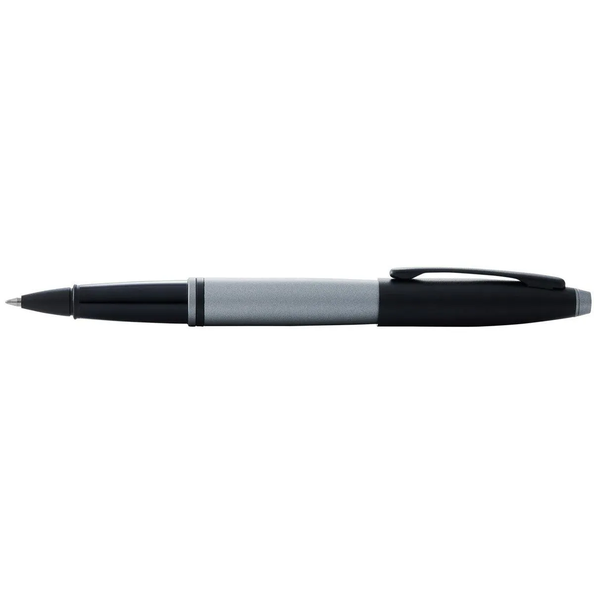 Cross Rollerball Pen - Calais Matte Grey and Black Lacquer Click Off | AT0115-26