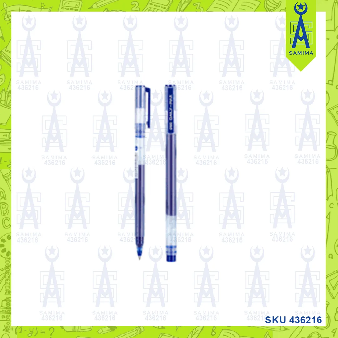 DELI G16-BL MAX GEL PEN BLUE 0.5MM 1'S
