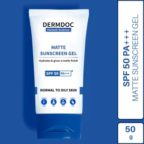 Dermdoc Matte Sunscreen Gel SPF 50 PA    (50 g)