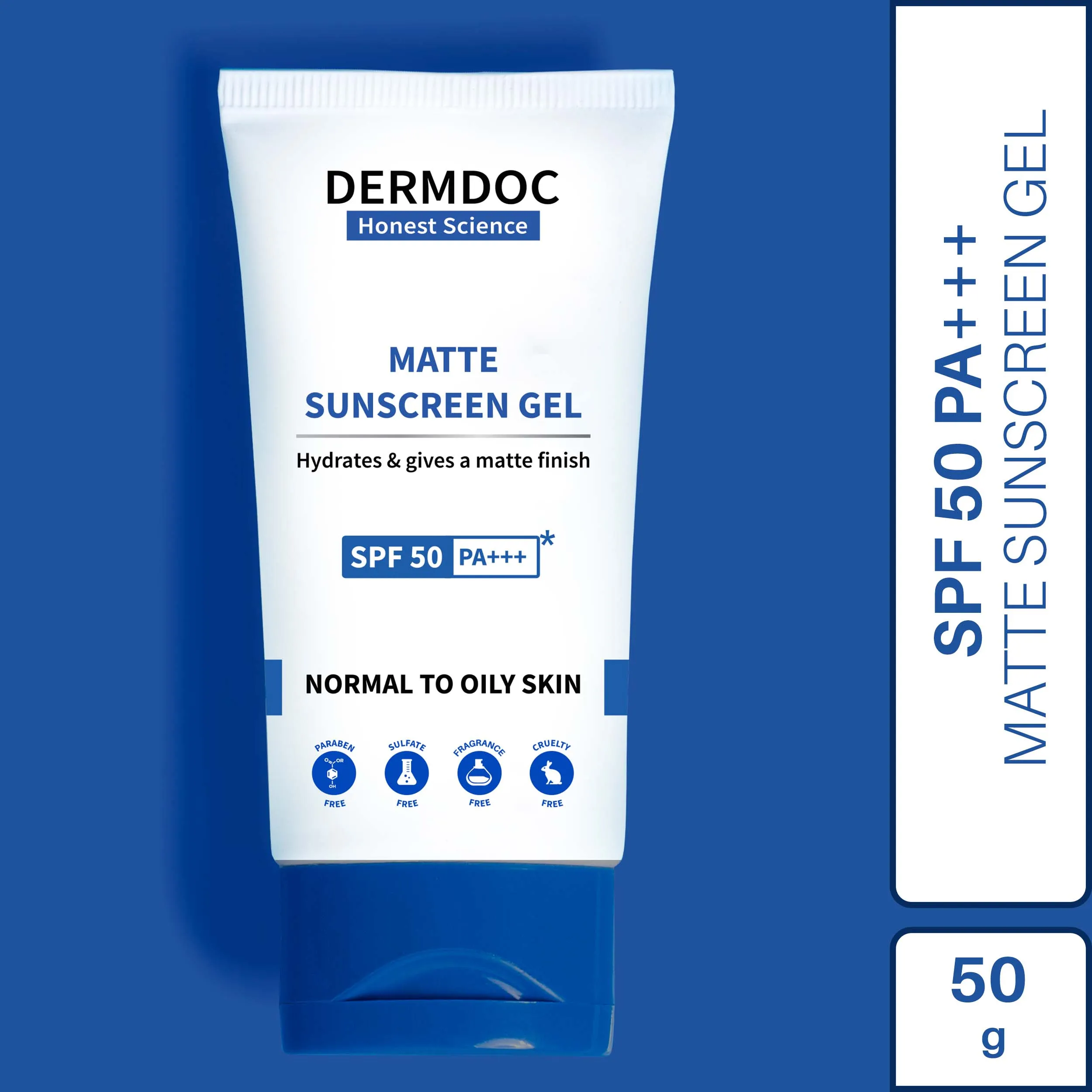 Dermdoc Matte Sunscreen Gel SPF 50 PA    (50 g)