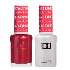 Dnd Gel 476 Gold In Red