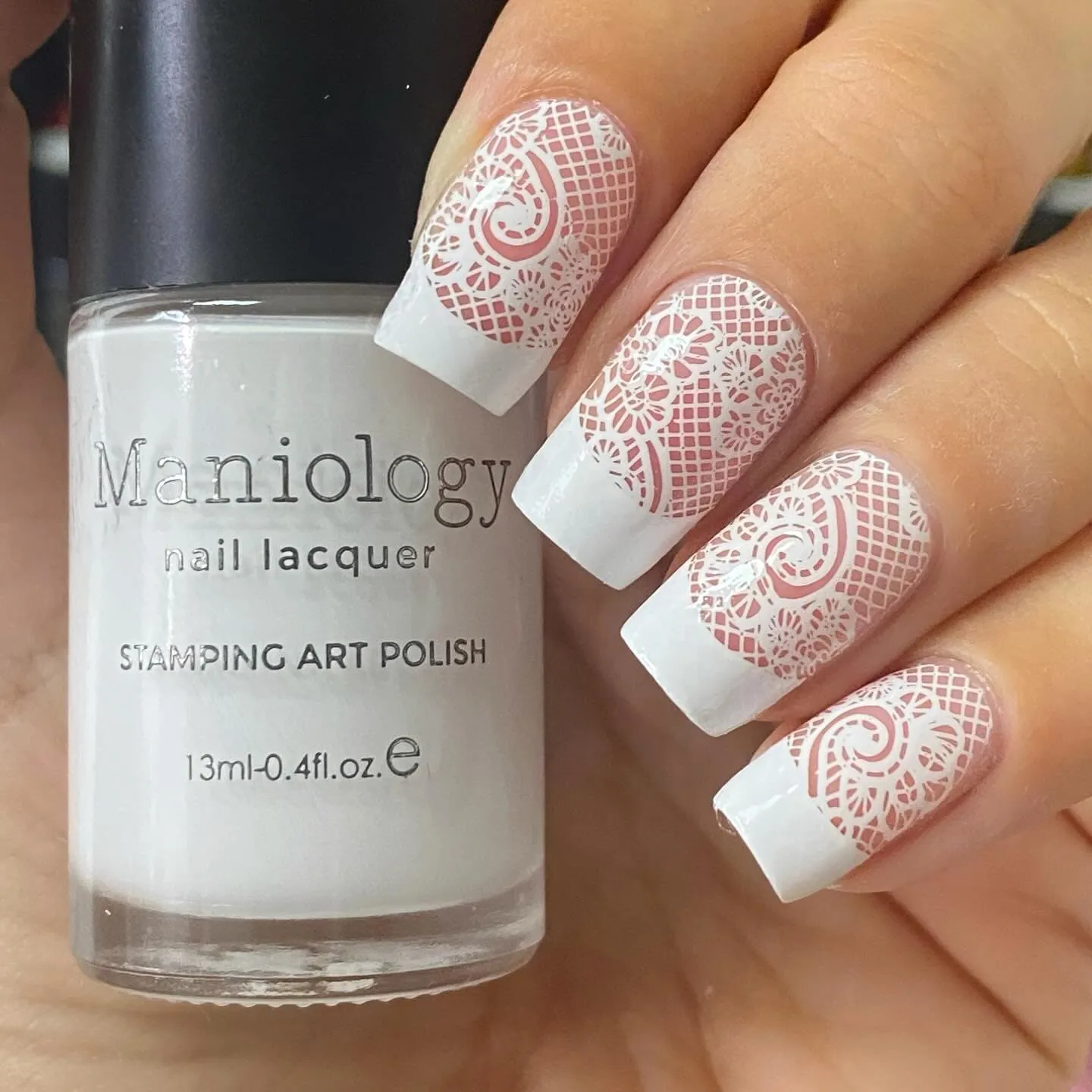Essentials Primary Collection:  Bam! White (B170) Classic White Stamping Polish