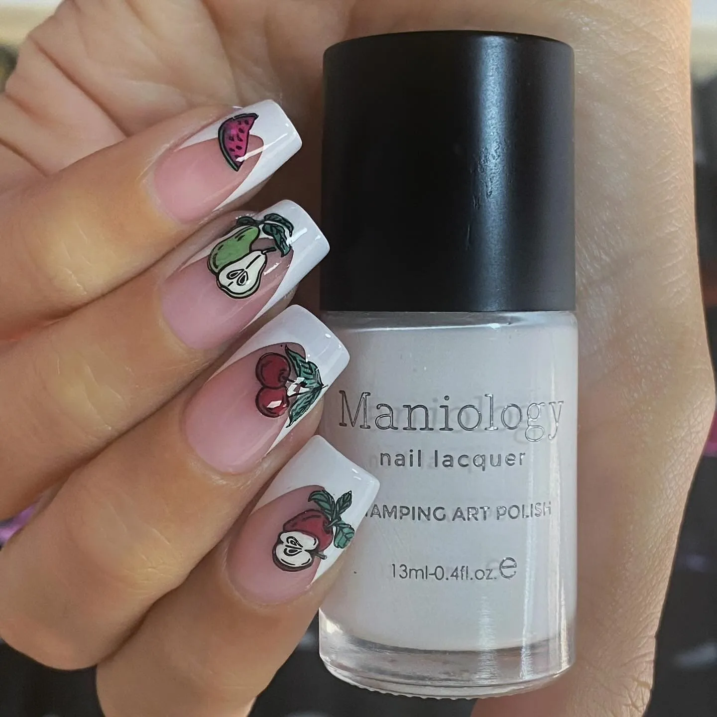 Essentials Primary Collection:  Bam! White (B170) Classic White Stamping Polish