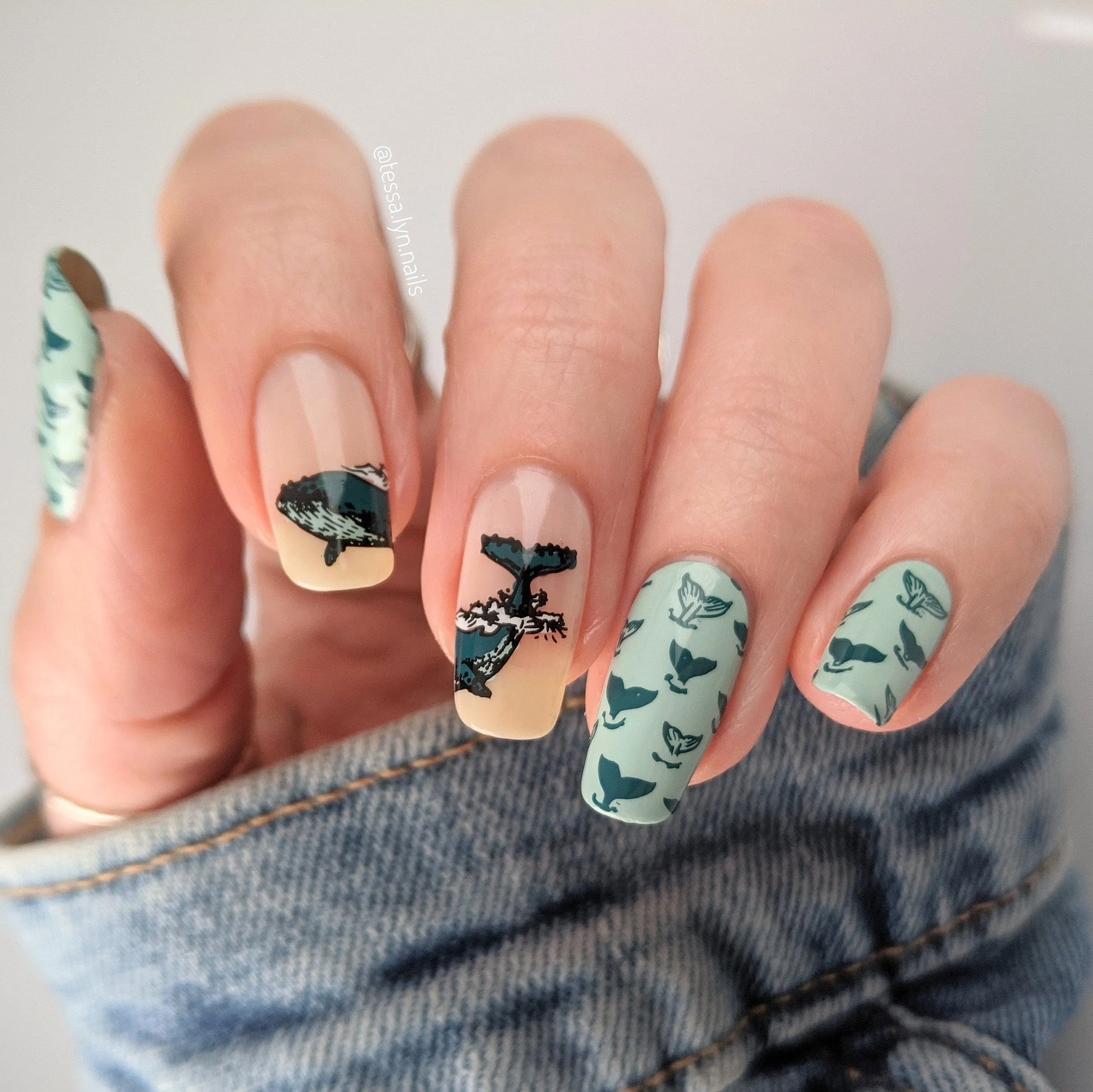 Honu (B391) - Teal Stamping Polish