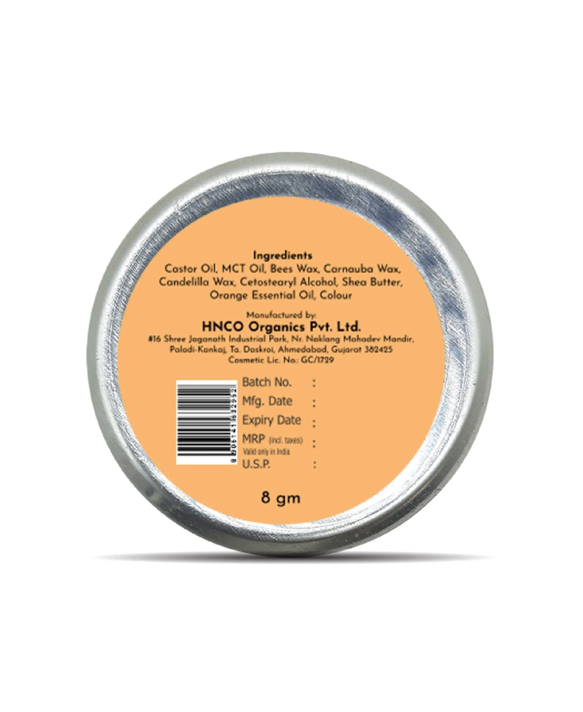 Korus Essential Orange Lip Balm with Shea Butter  - 8 grams