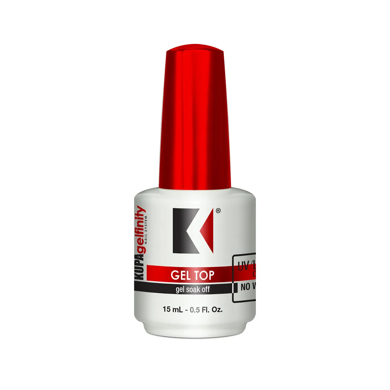 KUPA Gelfinity - Soak Off Gel - Base & Glossy Top & Matte Top Coat (No-Wipe) 0.5 Fl Oz