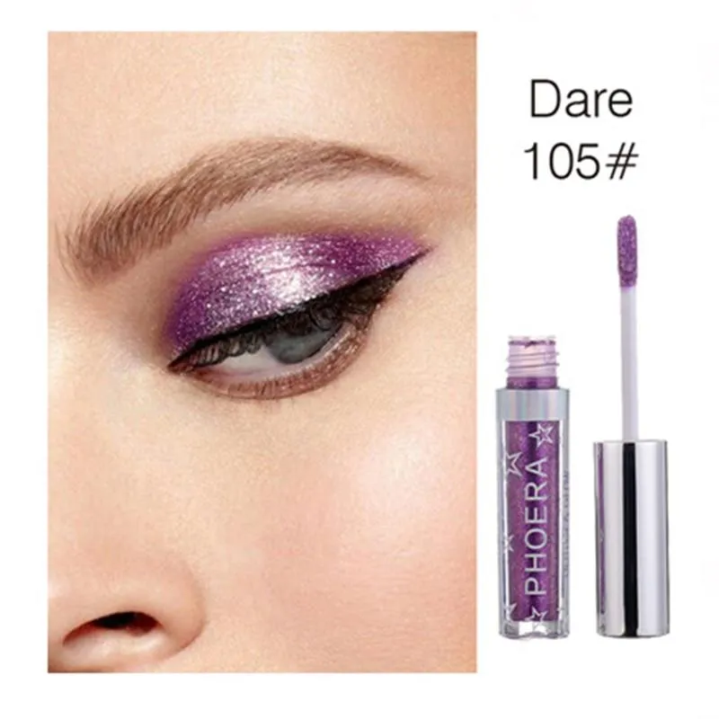 Long lasting  Waterproof Shimmer Pigmented Shiny Metallic Diamond Liquid Eyeshadow Cosmetic