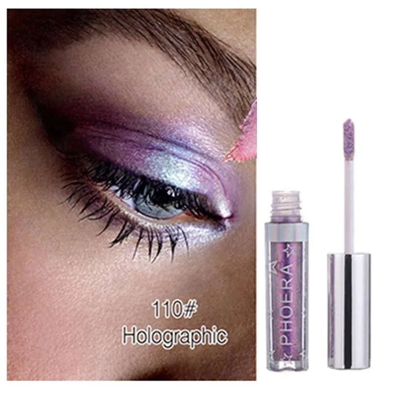 Long lasting  Waterproof Shimmer Pigmented Shiny Metallic Diamond Liquid Eyeshadow Cosmetic
