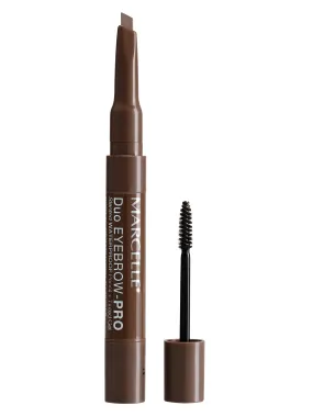 Marcelle Duo Eyebrow-PRO Eyebrow Liner, Brunette, 2-in-1 Waterproof Eyebrow Pencil   Tinted Brow Gel, Hypoallergenic, Fragrance-Free, Cruelty-Free, 3.2 g