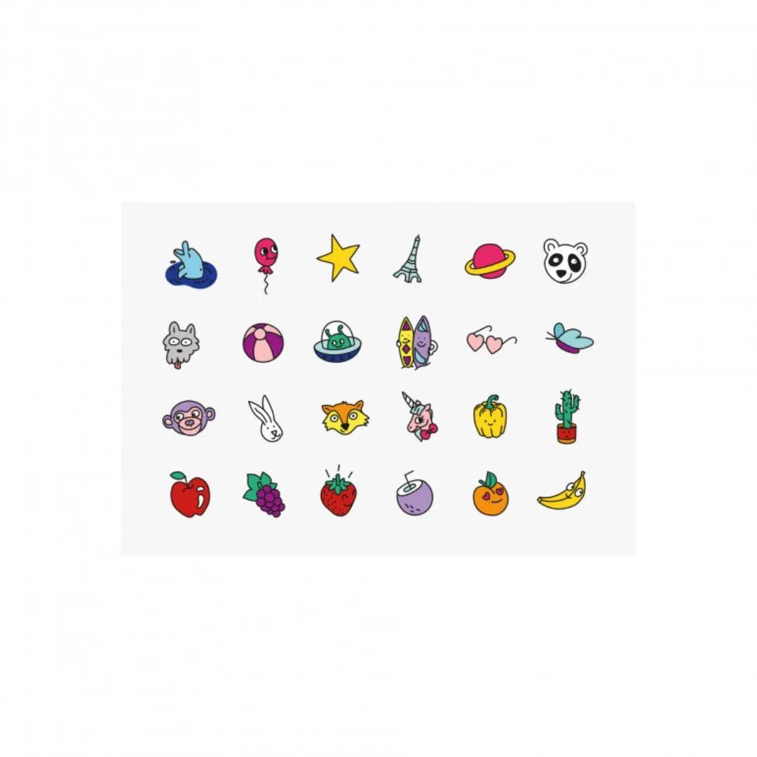 Nail Polish 2 Pack   24 Stickers (Pop)