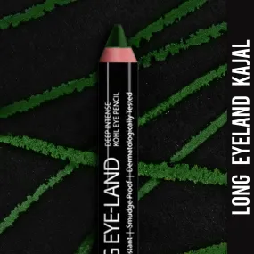Ny Bae Long Eye-Land | Deep Intense Kajal | Eye Pencil | Shimmer Finish | High Pigmentation | Enriched with Vitamin E And Castor Oil - Green