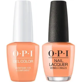 OPI GelColor   Matching Lacquer Crawfishin’ For A Compliment #N58
