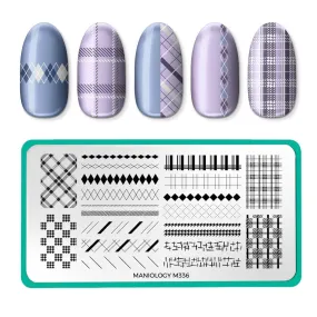 Plaid Season (M336) - Nail Stamping Plate