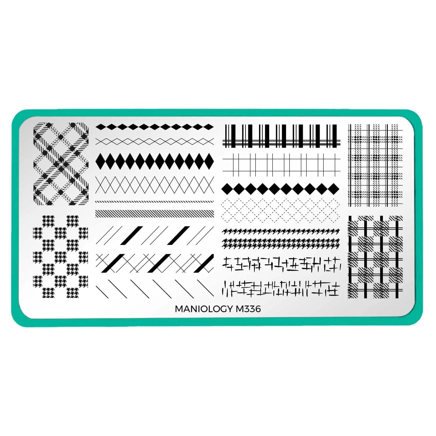 Plaid Season (M336) - Nail Stamping Plate
