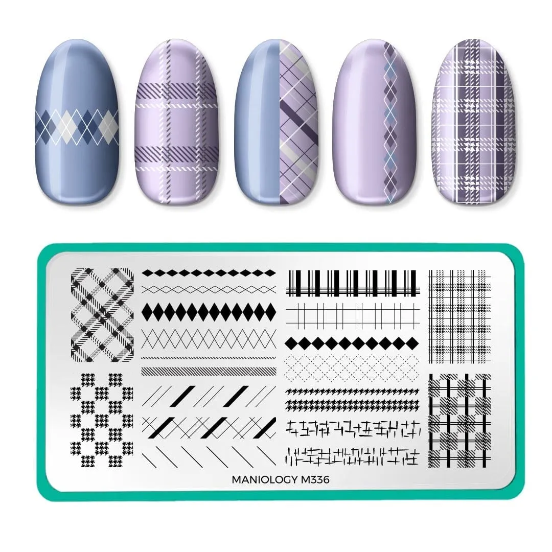 Plaid Season (M336) - Nail Stamping Plate
