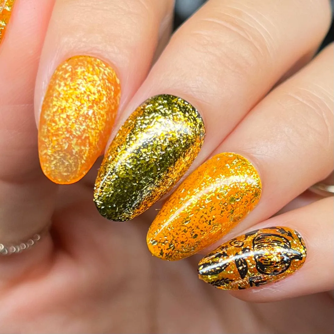 Rustic Charm: 3-Piece Glitter Jellies Nail Polish Set