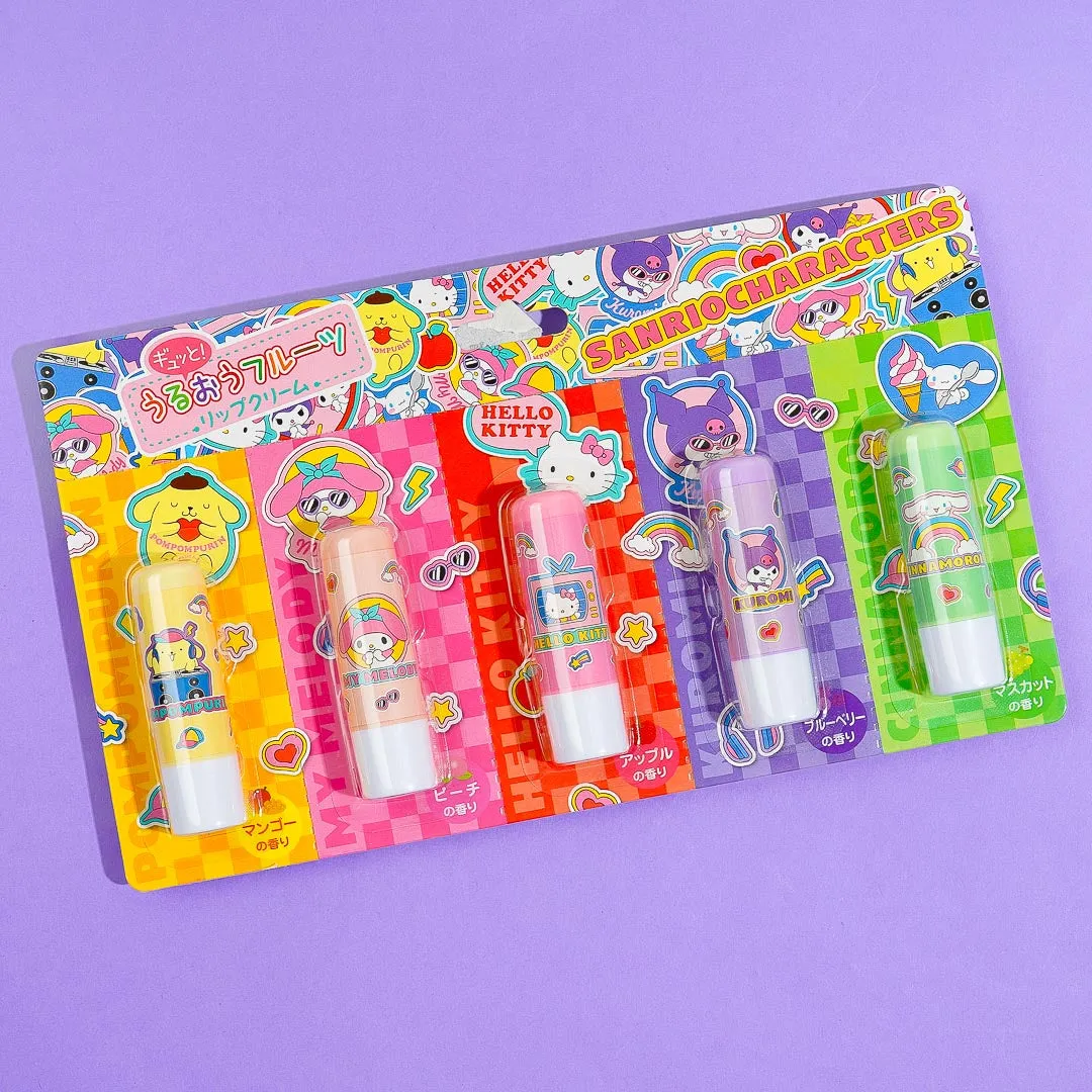 Sanrio Characters Fruity Lip Balm Set - 5 pcs