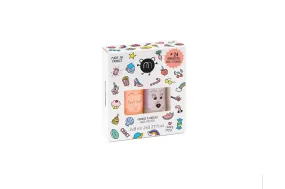 Set: 2 nail polishes   1 nail sticker: Crac