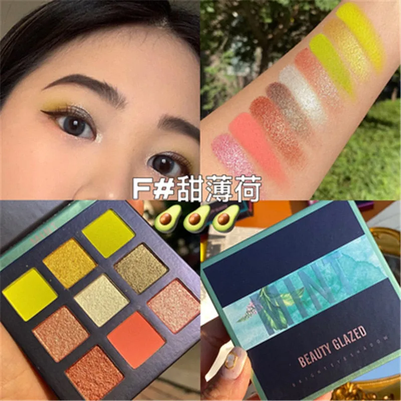 Traci K BEAUTY GLAZED Universe  Eyeshadow Palettes Holographic Universe Shiny Matte Glitter Pigment Eye Shadow Pallete Metallic Diamond Makeup Palette