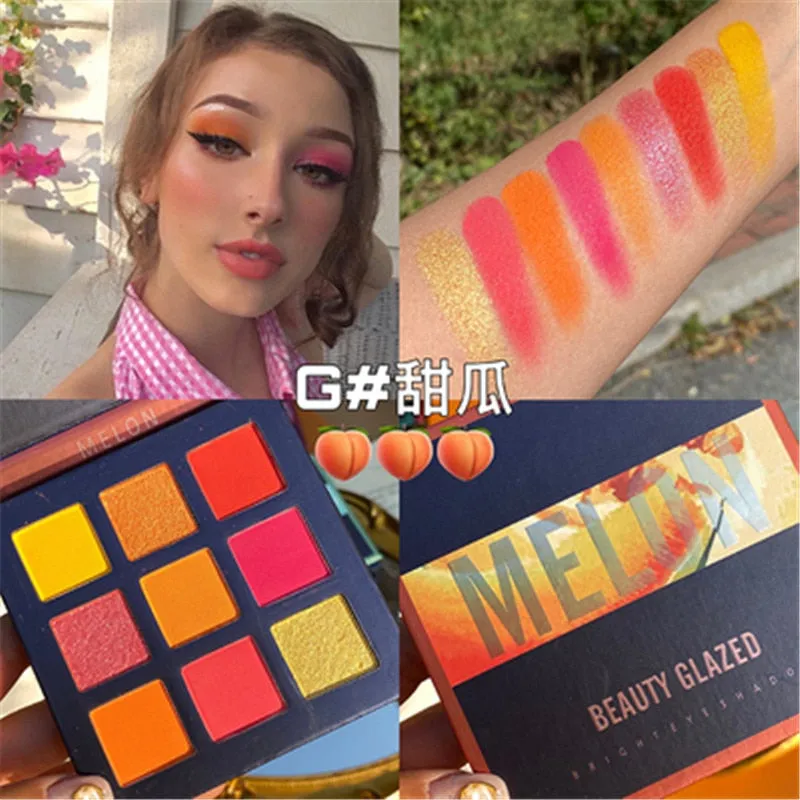 Traci K BEAUTY GLAZED Universe  Eyeshadow Palettes Holographic Universe Shiny Matte Glitter Pigment Eye Shadow Pallete Metallic Diamond Makeup Palette