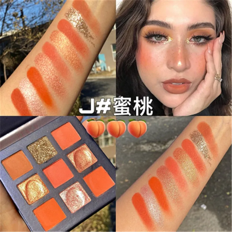 Traci K BEAUTY GLAZED Universe  Eyeshadow Palettes Holographic Universe Shiny Matte Glitter Pigment Eye Shadow Pallete Metallic Diamond Makeup Palette