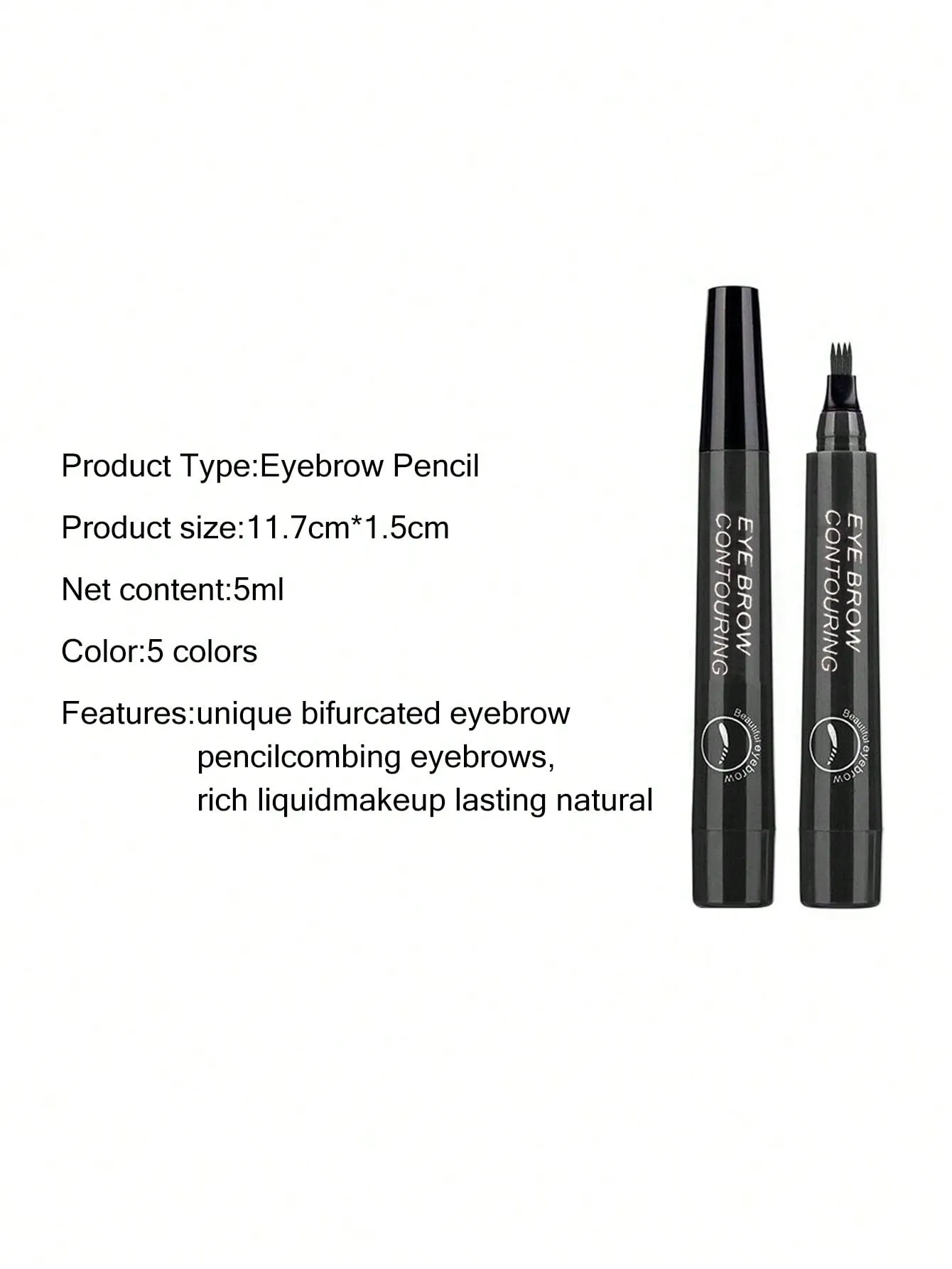 Waterproof Liquid Eyebrow Pen, Long-lasting Smudge Proof Eye Brow Makeup Product