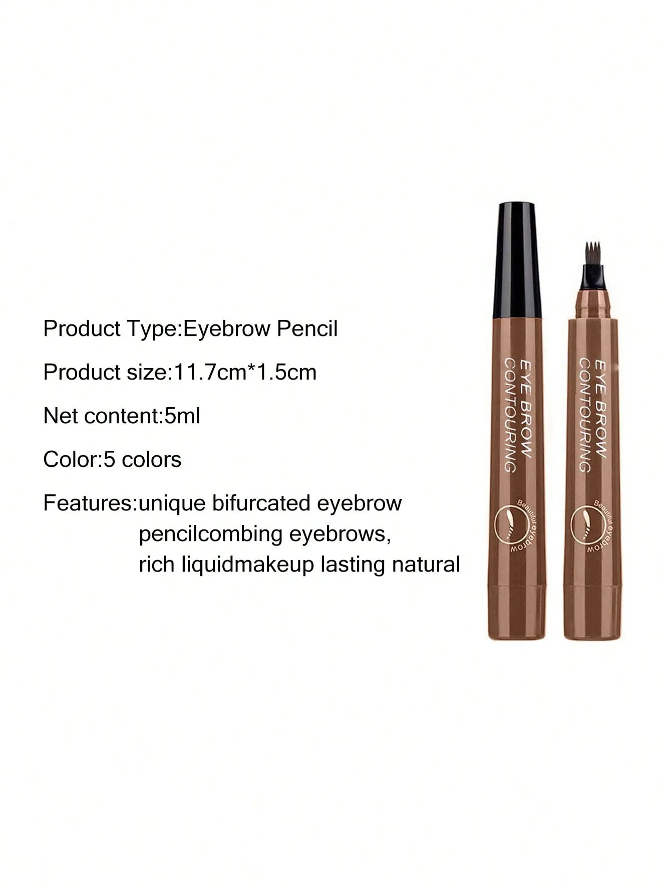 Waterproof Liquid Eyebrow Pen, Long-lasting Smudge Proof Eye Brow Makeup Product