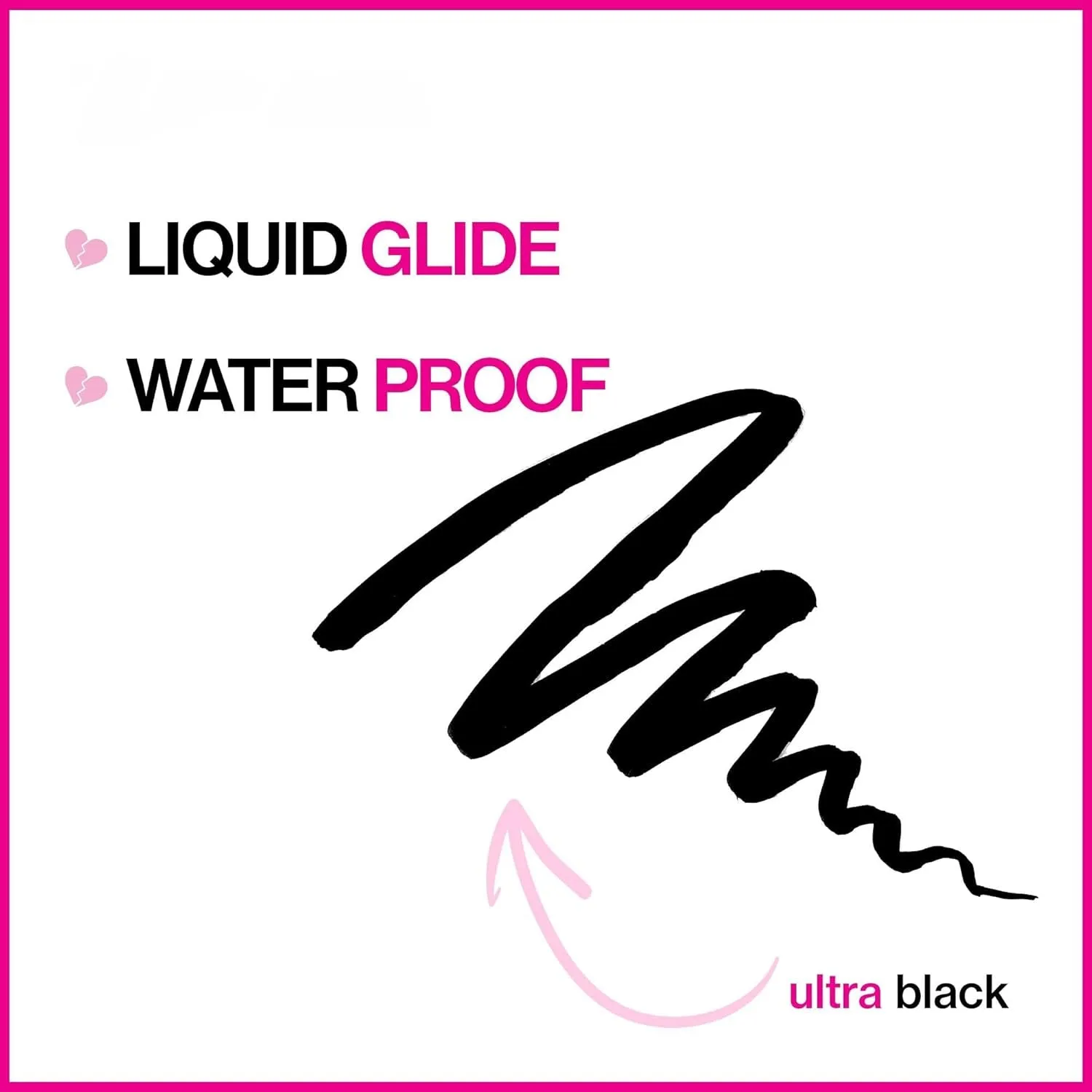Waterproof Smudge-Proof Liquid Eyeliner - Quick Dry, 16-Hour Vegan Formula in Intense Black